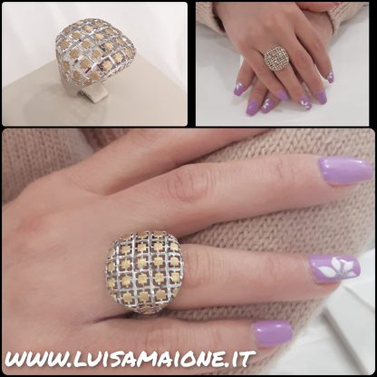 Anello da donna bicolore