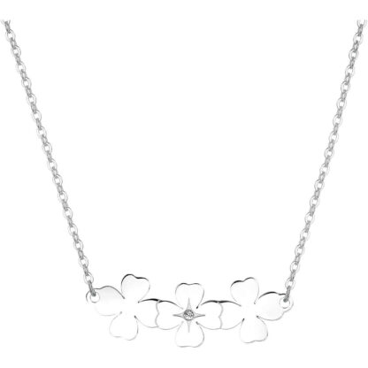 collana con quadrifogli e incisione Luck S'agapò