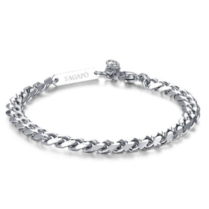 bracciale uomo a catena diamantata
