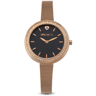 Orologio Opsobjects Charme Black Mesh