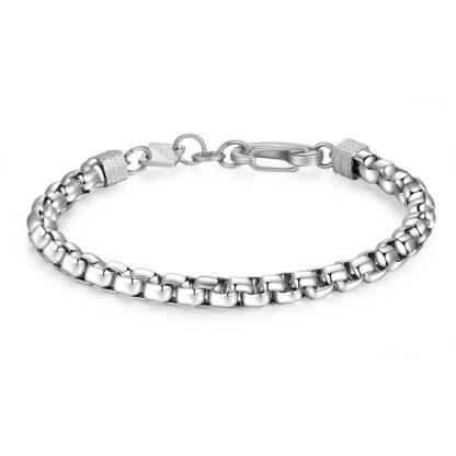 bracciale uomo satinato a catena