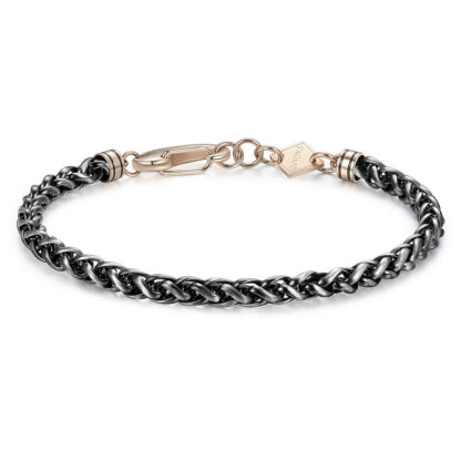 bracciale sagapo uomo brunito oro rosa