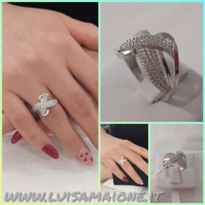 anello fascia lavorazione intrecciata