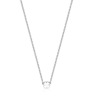 Collana donna terminale forma quadrifoglio