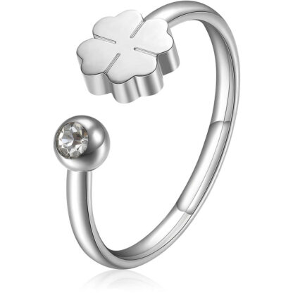 anello sagapo donna forma di quadrifoglio