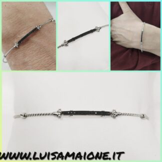 bracciale uomo oro con diamanti