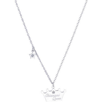 collana acciaio pendente queen