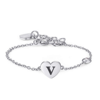 bracciale pendente lettera V