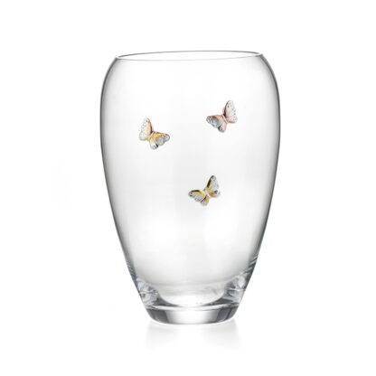 Acca Vaso in vetro con Argento Mariposa