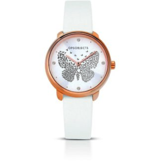 orologio ops farfalla bianco