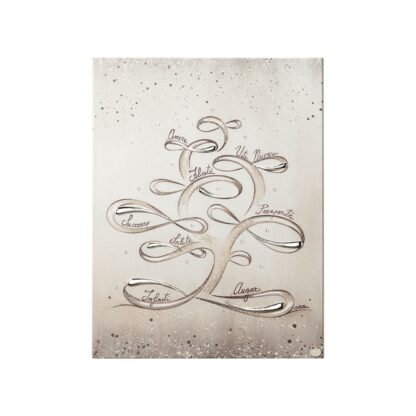 Quadro Simbolo Infinito con Cristalli – ACCA Legno e Argento 20x28 cm