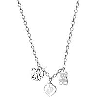 collana girocollo benvenuto orso cuore fiocco