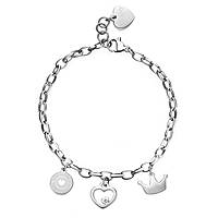 bracciale amore pendenti cuore corona