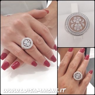 Anello fascia con cammeo