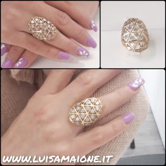 Anello oro fascia moderno