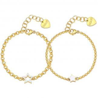 bracciale dorato Sagapò Me+You best friend