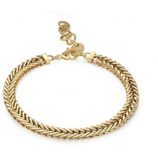 bracciale acciaio dorato uomo Sagapò