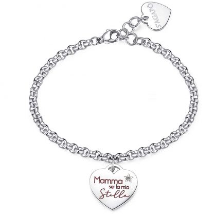 bracciale acciaio sagapo per mamma