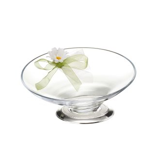 Centrotavola cristallo e Argento linea Margherita