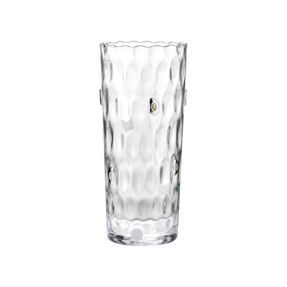 Vaso vetro e argento per arredo