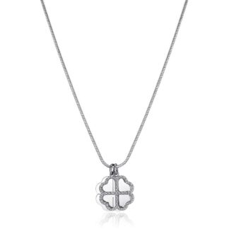 collana quadrifoglio Sagapò Message