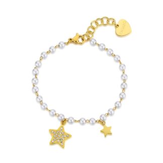 Bracciale Donna in Acciaio Dorato S’Agapo’