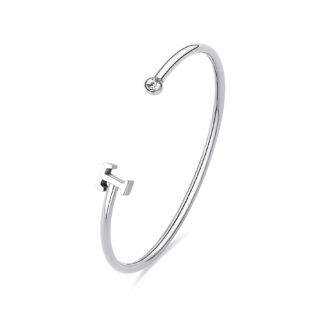 bracciale donna click lettera T