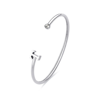 bracciale donna click lettera T