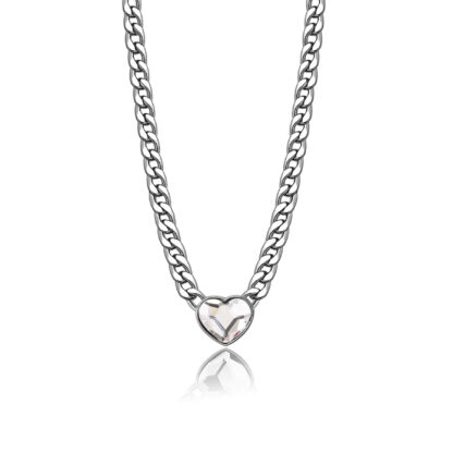 Collana MY LOVE Cuore con Cristallo