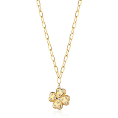 Collana donna sagapo quadrifoglio