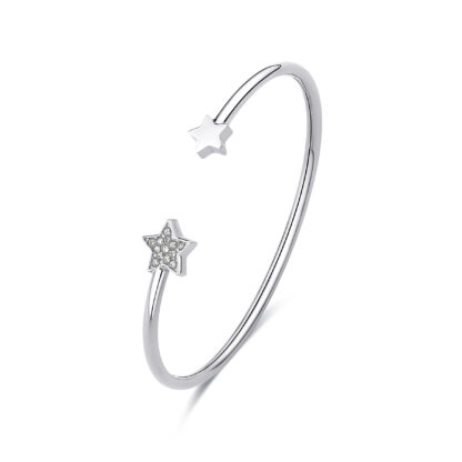 bracciale rigido stella pavè