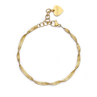 bracciale dorato torchon charm