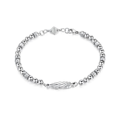 bracciale uomo charm piuma