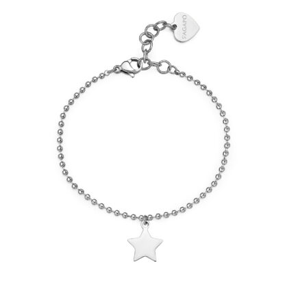 bracciale smile acciaio con stella