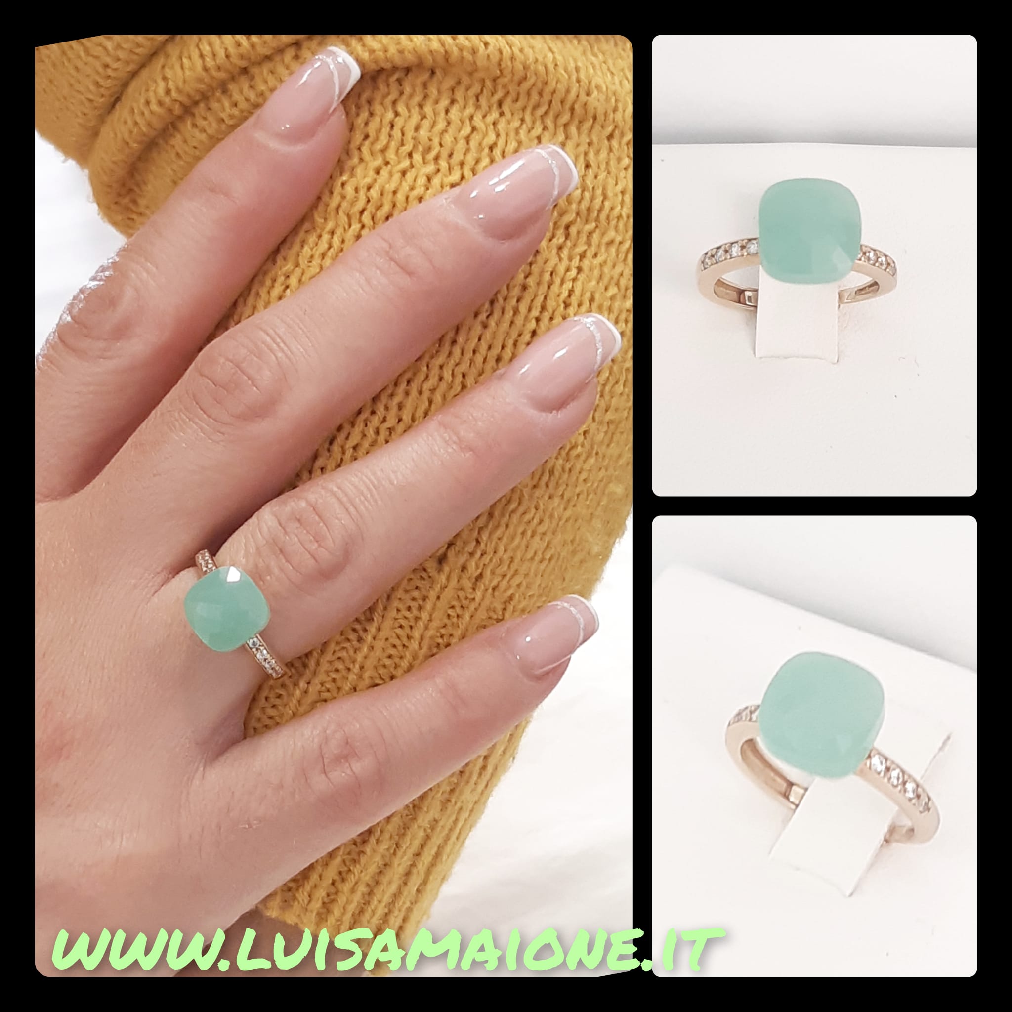 Anello giada verde deals