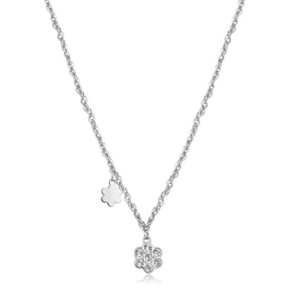 Collana AURORA DONNA in Acciaio con Cristalli