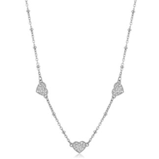Collana AURORA DONNA in Acciaio con Cristalli