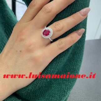 Anello Rubino "Incantato" in Argento 925