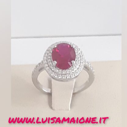 Anello Rubino "Incantato" in Argento 925 - immagine 6