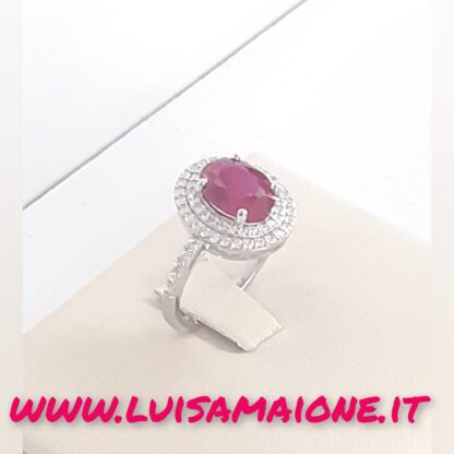 Anello Rubino "Incantato" in Argento 925 - immagine 5