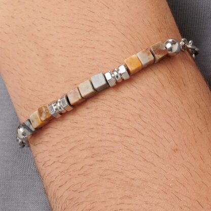 Bracciale Riot in Acciaio con Occhio di Falco - immagine 3