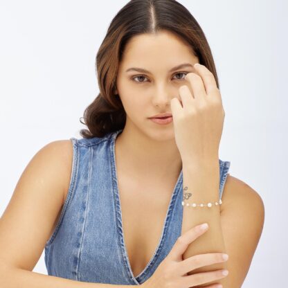 Bracciale Wisdom in Acciaio con Perle - immagine 2