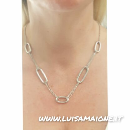 Collana Moderna in Argento 925