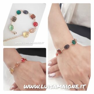 Bracciale Briolette Colorato