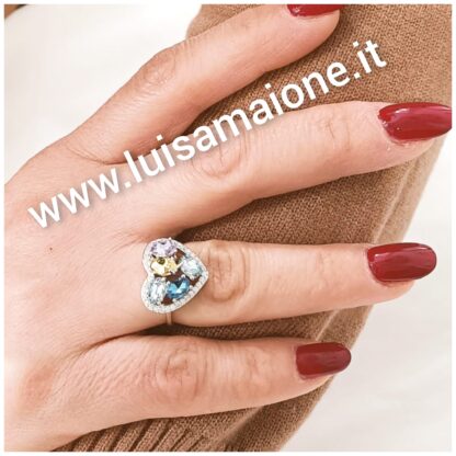 Anello Cuore Multicolor - Luisa Maione Selection