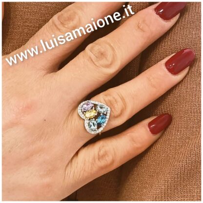 Anello Cuore Multicolor - Luisa Maione Selection - immagine 2