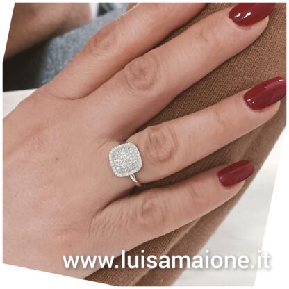 Anello Pavé Brillante - Luisa Maione Selection