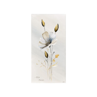 Quadro Gioia e Armonia con Fiori in Argento – ACCA 15.5x30.5 cm