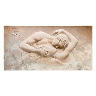 Quadro In un Abbraccio l’Infinito – ACCA Argento 925 Coppia 20x40 cm