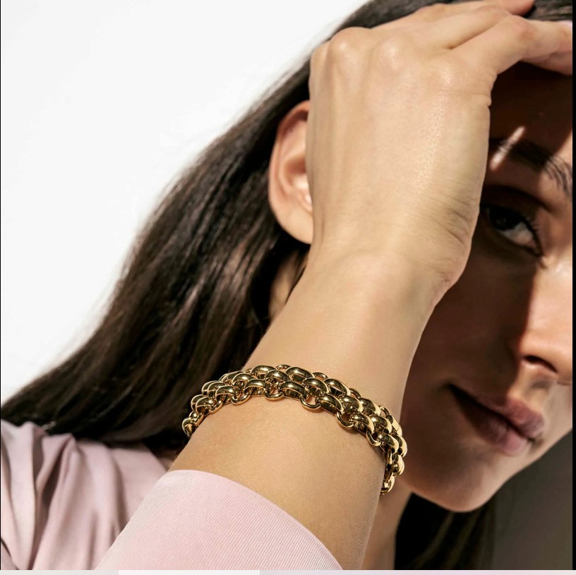 Bracciale Nomination Wear Style in Acciaio con Maglia Lavorata - immagine 2